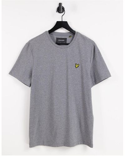 Lyle & Scott – baumwoll-t-shirt - Grau