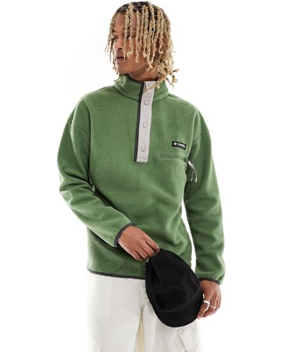 Columbia – helvetia – fleece-sweatshirt - Grün