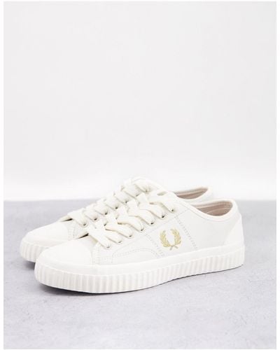 Fred Perry Hughes Low Leather Sneakers - White
