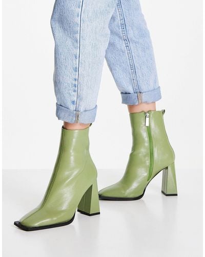 ASOS Excel High-heeled Ankle Boots - Blue