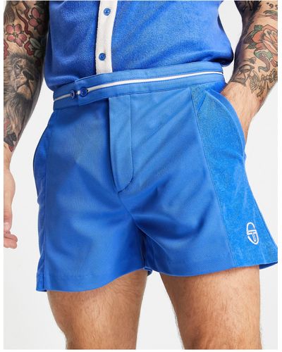 Sergio Tacchini Pantalones cortos es con logo - Azul