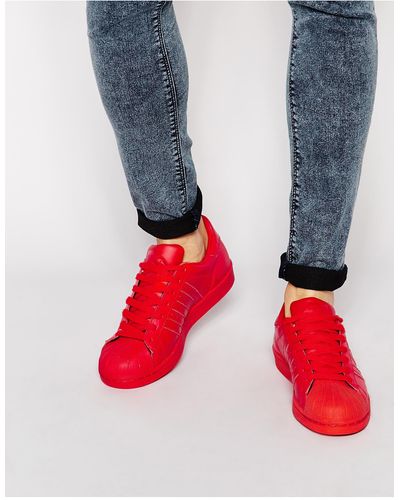 adidas Originals – x pharrell williams supercolor superstar – turnschuhe, s41833 - Rot