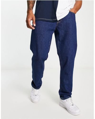 Jack & Jones Intelligence - mike - jeans comodi rigidi lavaggio medio - Blu