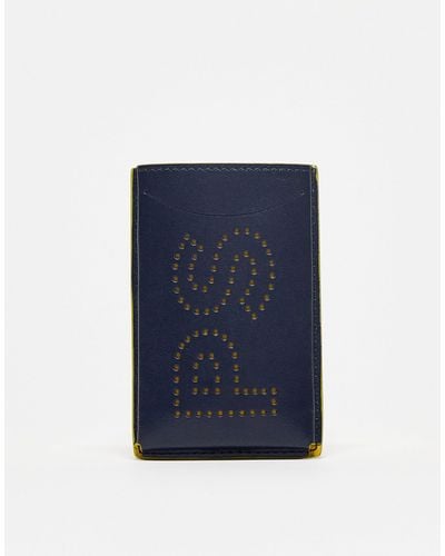 PS by Paul Smith Card Holder With Debossed Branding - Blue