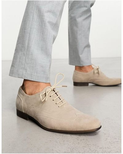Truffle Collection Oxford Lace Up Shoes - Grey