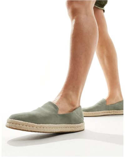 TOMS Alpargatas verde áceo santiago - Blanco