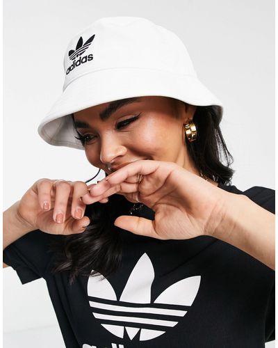 adidas Originals Bucket Hat Met Trefoil - Zwart