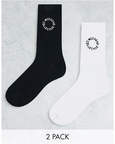 ASOS Set Van 2 Paar Sokken - Zwart