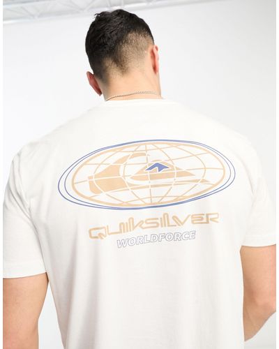 Quiksilver Camiseta blanca on the grid - Blanco
