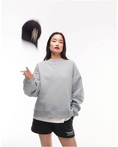 TOPSHOP – sweatshirt - Grau
