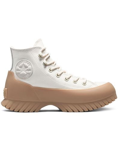Converse – chuck taylor all star hi lugged 2.0 – sneaker-boots aus leder - Weiß