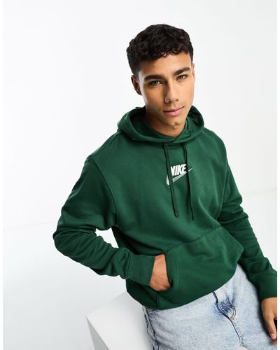 Nike – club – kapuzenpullover aus fleece - Grün