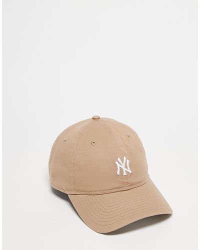 KTZ New York Yankees Washed Mini Logo Cap - Natural