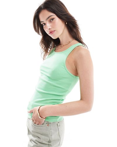 ONLY Ribbed Tank Top - Green