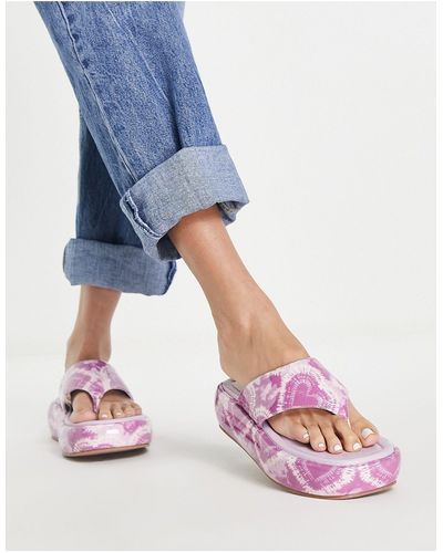 ASOS Francesca Flatform Flat Sandals - Pink