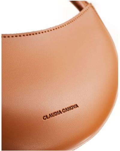 Claudia Canova Sac porté épaule forme croissant - Neutre