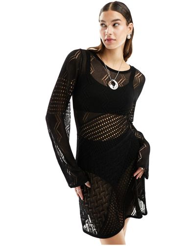 ASOS Knitted Mini Dress - Black