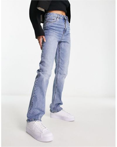 Vero Moda Jeans Met Rechte Pijpen - Blauw