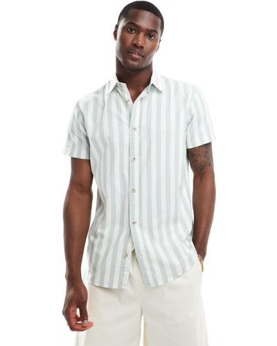Jack & Jones Oxford Stripe Shirt - White