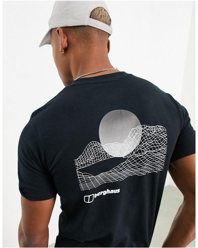 Berghaus Snowdon - t-shirt nera con stampa sul retro - Nero