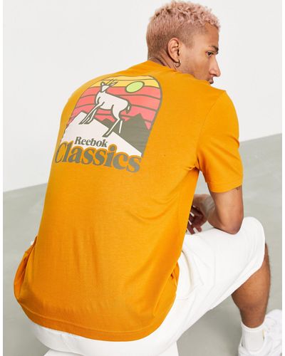 Reebok Classics Camping Back Print T-shirt - Orange