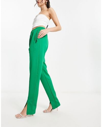 Forever Unique Pantalon taille haute - Vert