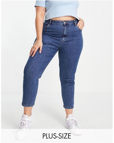 Cotton On Curve - Mom Jeans Met Hoge Taille - Blauw