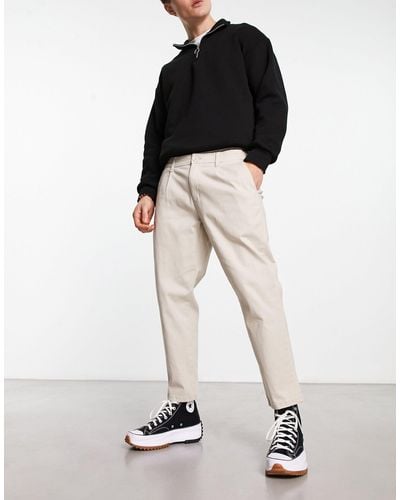 Only & Sons Slim Fit Cropped Chinos - Black