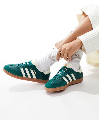 adidas Originals Samba og - sneakers verde bosco e beige