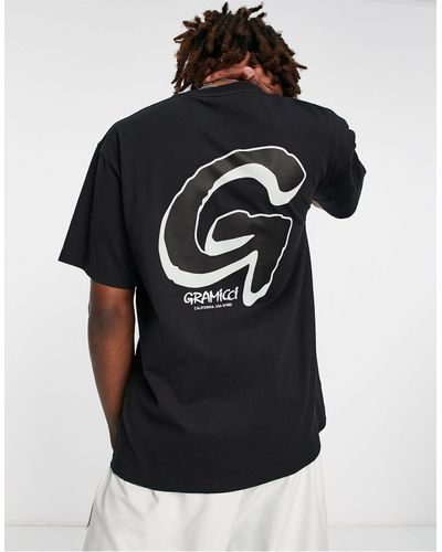 Gramicci T-shirt Met Grote G-logoprint Op - Zwart