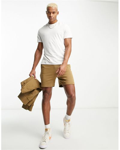 Fred Perry Jersey Short Met Zakdetail - Wit