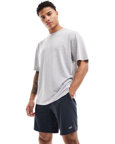 ASOS 4505 Loose Fit Mesh Training T-shirt With Quick Dry - Grey