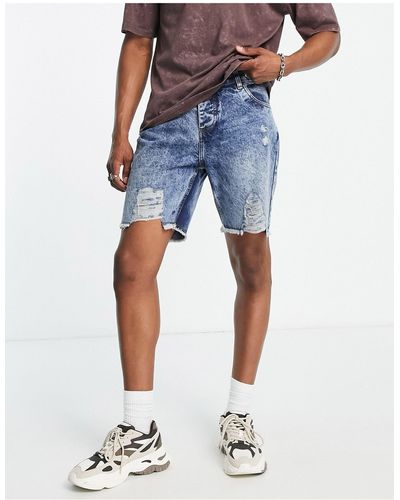 Good For Nothing – jeansshorts - Blau
