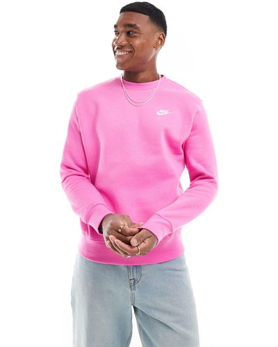 Nike Club Unisex Crew Sweatshirt - Pink
