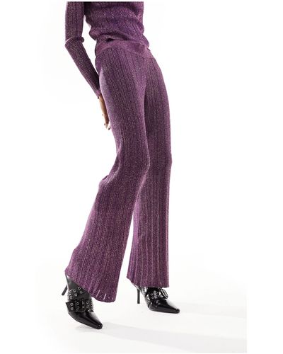 Mango Co-ord Trousers - Purple