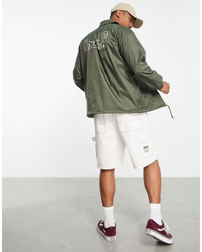 Huf Drop Out Coach Jacket - Green