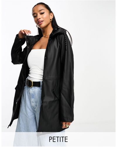 Vero Moda Raincoat With Hood - Black