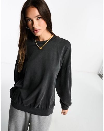 ASOS Oversized Sweatshirt Co-ord - Black