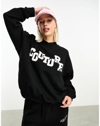 The Couture Club Applique Sweatshirt - Black