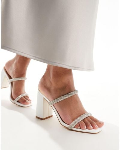 Truffle Collection Mules - Blanc