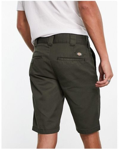 Dickies – chino-shorts mit schmalem schnitt - Grün