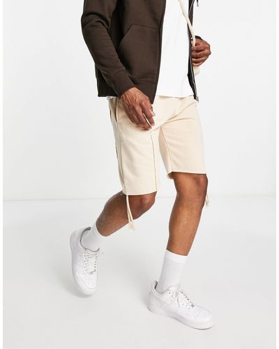 American Stitch Co-ord Jersey Shorts - Natural