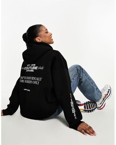 The Couture Club Oversized Hoodie - Zwart