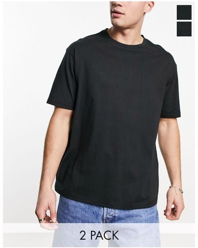 Another Influence 2 Pack Boxy Fit T-shirts - Black