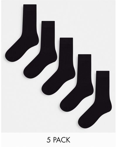 Jack & Jones Set Van 5 Paar Sokken - Zwart