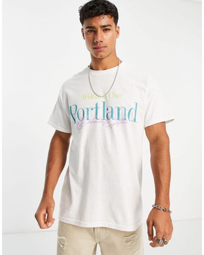 New Look Portland - t-shirt bianca - Bianco