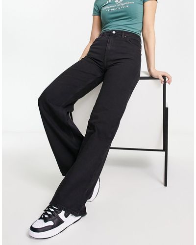 Monki Yoko - jeans a fondo ampio, colore - Nero