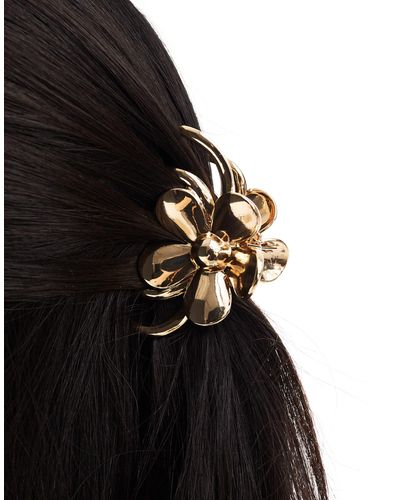 ASOS Hair Claw With Floral Detail - Black