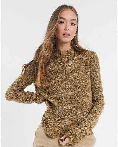 Vero Moda Sweater With High Neck - Brown