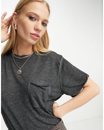 Free People Relaxed Vella T-shirt - Grey